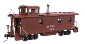 Walthers Proto ~ HO Scale ~ 30' ATSF 1300-Series Wood Caboose ~ Ready to Run ~ Santa Fe ATSF #1309 1943-Retirment Scheme (Mineral Red, white) ~ 920-103208