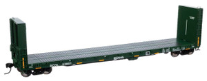 Walthers Proto ~ HO Scale ~ 50' CC&F Bulkhead Flatcar ~ British Columbia BCOL #52851 ~ 920-104345