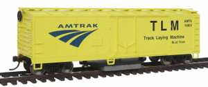Walthers Trainline ~ HO Scale ~ 40' Plug-Door Track Cleaning Boxcar ~ Ready to Run ~ Amtrak ~ 931-1480