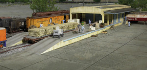 Walthers Cornerstone ~ HO Scale ~ Open Air Transload Building ~ Kit ~ 933-2918