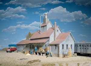 Walthers Cornerstone ~ HO Scale ~ Sunrise Feed Mill ~ Kit ~ 933-3061