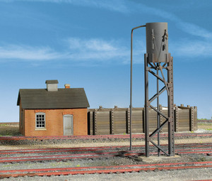 Walthers Cornerstone ~ HO Scale ~ Sanding Towers & Drying House ~ Kit ~ 933-3182