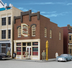 Walthers Cornerstone ~ HO Scale ~ Village Pizza ~ Kit ~ 933-3469