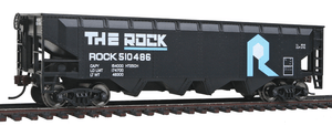 Walthers Trainline ~ HO Scale ~ Offset Hopper ~ Ready to Run ~ Rock Island (black, blue, white) ~ 931-1423