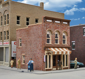Walthers Cornerstone ~ HO Scale ~ Vic's Barber Shop ~ Kit ~ 933-3471