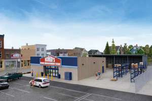 Walthers Cornerstone ~ HO Scale ~ Hardware and Lumber Store ~ Kit ~ 933-4119
