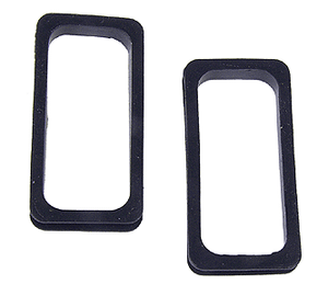 Walthers Cornerstone ~ HO Scale ~ Diaphragms ~ Black Rubber ~ 1 Pair ~ 933-977