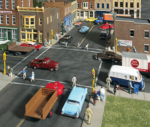 Walthers Cornerstone ~ HO Scale ~ Asphalt Street System ~ Kit ~ Complete Set ~ 933-3194