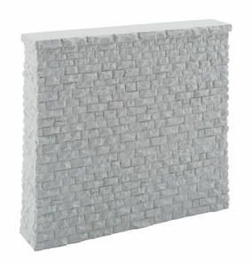 Walthers Cornerstone ~ HO Scale ~ Double-Track Railroad Bridge Stone Pier ~ Resin Casting ~ Approximate dimensions: 5-3/4 x 1-3/16 x 5-3/16" 14.6 x 3 x 13.1cm ~ 933-4582