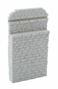 Walthers Cornerstone ~ HO Scale ~ Single-Track Railroad Bridge Stone Abutment ~ Resin Casting ~ Approximate Dimensions: 3-1/4 x 5/8 x 5-3/4" 8.2 x 1.5 x 14.6cm ~ 933-4583