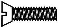 Walthers Tools & Screws ~ HO Scale ~ 0-80 Brass Flat Head Machine Screws ~ 1/4 x .060" .64 x .15cm ~ package(16) ~ 947-1053
