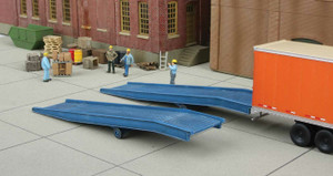 Walthers Cornerstone ~ HO Scale ~ Loading Ramps ~ package(2) ~ Kit ~ 4-13/16 x 1-1/16 x 7/16" 12.2 x 2.6 x 1.1cm ~ 933-4130
