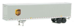 Walthers SceneMaster ~ HO Scale ~ 53' Stoughton Trailer 2-Pack ~ Assembled ~ United Parcel Service (Modern Shield Logo; gray, brown, yellow) ~ 949-2459