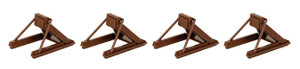 Walthers WalthersTrack ~ HO Scale ~ Assembled Track Bumper ~ package(4) ~ Rust Brown ~ 948-83109