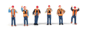 Walthers SceneMaster ~ HO Scale ~ Railroad Yard Crew ~ package(6) ~ 949-6065
