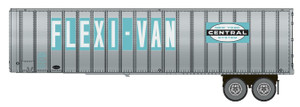 Walthers SceneMaster ~ HO Scale ~ Flexi-Van 40' Trailer 2-Pack ~ Assembled ~ New York Central #2 (Large Flexi-Van & Logo on Green; End Doors) ~ 949-2607