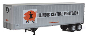 Walthers SceneMaster ~ HO Scale ~ 40' Trailmobile Trailer (2-Pack) ~ Assembled ~ Illinois Central ~ 949-2506