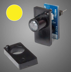 Walthers Controls ~ Any Scale ~ Single Color LED Fascia Indicator ~ Walthers Layout Control System ~ Yellow ~ 942-155