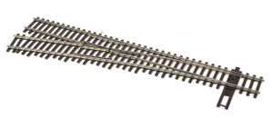 Walthers WalthersTrack ~ HO Scale ~ Code 83 Nickel Silver DCC Friendly Number 5 Turnout ~ Left Hand ~ 948-83015
