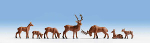 Walthers SceneMaster ~ HO Scale ~ Wild Deer ~ package(8) ~ 949-6076