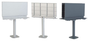 Walthers SceneMaster ~ HO Scale ~ Modern Single-Post Billboard ~ Kit ~ 3-3/8 x 4-3/8 x 2-1/16" 8.6 x 11.1 x 5.2cm ~ 949-4252