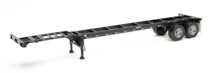 Walthers SceneMaster ~ HO Scale ~ 40' Container Chassis (2-Pack) ~ Black ~ 949-4553