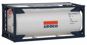 Walthers SceneMaster ~ HO Scale ~ 20' Tank Container ~ Kit ~ SEACO ~ 949-8101