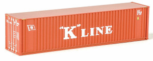 Walthers SceneMaster ~ N Scale ~ 40' Hi Cube Ribbed Side Container ~ Assembled ~ K-Line ~ 949-8803