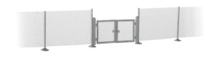 Walthers SceneMaster ~ HO Scale ~ Metal Industrial Fence ~ Kit ~ Approximately 1" x 37-1/2" .25 x 95.2cm ~ 949-4188