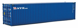 Walthers SceneMaster ~ HO Scale ~ 40' Hi-Cube Corrugated-Side Container ~ Assembled ~ NYK Lines (blue, white, red) ~ 949-8265