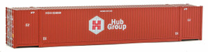 Walthers SceneMaster ~ HO Scale ~ 53' Singamas Corrugated-Side Container ~ Assembled ~ Hub Group (red, white) ~ 949-8521