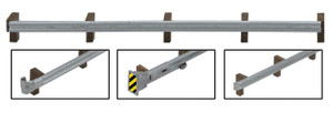Walthers SceneMaster ~ HO Scale ~ Roadway Guardrails ~ Kit ~ 200' 60.9m Scale Long ~ 949-4176