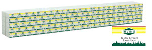 Walthers SceneMaster ~ HO Scale ~ Wrapped Lumber Load for WalthersMainline 72' Centerbeam Flatcar ~ Irving Lumber (yellow, green) ~ 949-3163