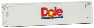 Walthers SceneMaster ~ Ho Scale ~ 40' Hi-Cube Smooth-Side Reefer Container ~ Assembled ~ Dole (white, red, blue) ~ 949-8359