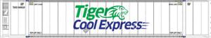 Walthers SceneMaster ~ HO Scale ~ 53' Reefer Container ~ Ready to Run ~ Tiger Cool Express ~ 949-8708