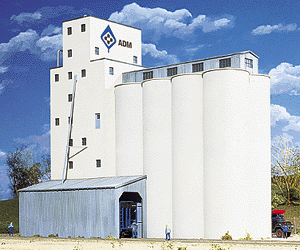 Walthers Cornerstone ~ N Scale ~ ADM R Grain Elevator ~ Kit ~ 933-3225
