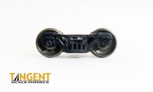 Tangent ~ HO Scale ~ 100-Ton Barber Low Profile S-2-C Trucks with Rotating Timken Bearings Trucks ~ 36" Wheels ~ 1 Pair ~ 421