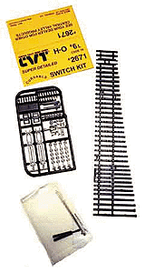 Central Valley Model Works ~ HO Scale ~ Code 70 ~ CVT #6 Left Switch Kit ~ 2671