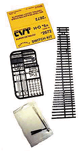 Central Valley Model Works ~ HO Scale ~ Code 70 ~ CVT #6 Right Switch Kit ~ 2672
