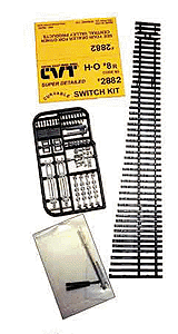 Central Valley Model Works ~ HO Scale ~ Code 83 ~ CVT #8 Right Switch Kit ~ 2882