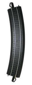 Bachmann ~ HO Scale ~ E-Z Track Black/Silver ~ 18" Radius Curved ~ 8 Pieces ~ 44480-8