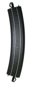 Bachmann ~ HO Scale ~ E-Z Track Black/Silver ~ 18" Radius Curved ~ 10 Pieces ~ 44480-10
