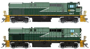 Rapido HO Scale ~ M420 British Columbia Railway #646 & #682 Lightning ~ DC Version ~ 33028