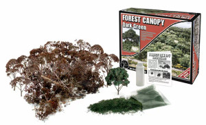 Woodland Scenics  ~ Forest Canopy Kit ~ Dark Green ~ F1662