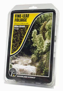 Woodland Scenics  ~ Fine-Leaf Foliage Olive Green ~ F1133