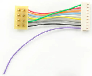 TCS ~ Wire Harness - T-1 - 2.5cm 8-pin NMRA (NEM652) to 9-pin JST~ 1359
