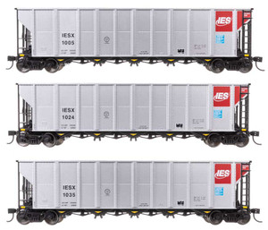Walthers Mainline ~ HO Scale ~ 50' RD-4 Coal Hopper ~ Alliant Energy IESX ~ 3 Pack #2 ~ 910-56876
