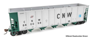 Walthers Mainline ~ HO Scale ~ 50' RD-4 Coal Hopper ~ Chicago & North Western C&NW ~ #880017 ~ 910-57107