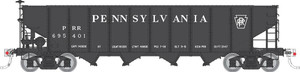 Rapido ~ HO Scale ~ PRR H21A 4 Bay Hopper ~ Pennsylvania ~ Black Plain Keystone ~ #695401 ~ 178009A