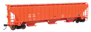 Walthers Mainline ~ HO Scale ~ 57' Trinity 4750 3-Bay Covered Hopper ~ GACX #469878 ~ 910-49039